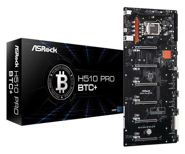 MOTHER ASROCK H510 PRO BTC+ S1200 (6 PUERTOS PCI-E) PARA MINEAR NO NECESITAS RISERS