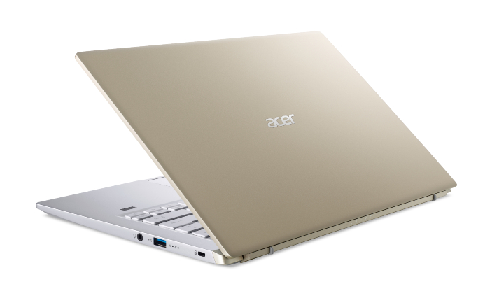 NOTEBOOK ACER SWIFT X / AMD Ryzen™ 5 5600U 4.2GHZ / SOLIDO 512GB SSD / 8GB DDR4 / PANTALLA 14" FULL HD / WIN11 / NVIDIA® RTX 3050 4GB/ SILVER/GOLD / TECLADO RETROILUMINADO / LIVIANA