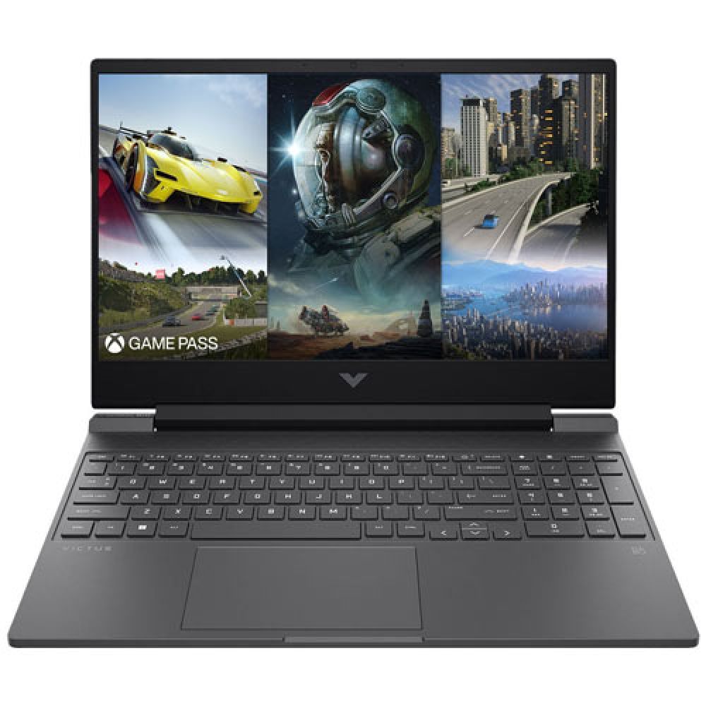 NOTEBOOK HP VICTUS 15-FB2082 GAMING / AMD RYZEN 5 8640H 4.9GHZ / 512GB SSD / 16GB DDR5 / PANTALLA 15.6 FULL HD 144HZ/ WIN11 /NVIDIA RTX 4050 6GB GDDR6 DEDICADOS / MICA SILVER / TECLADO RETROILUMINADO