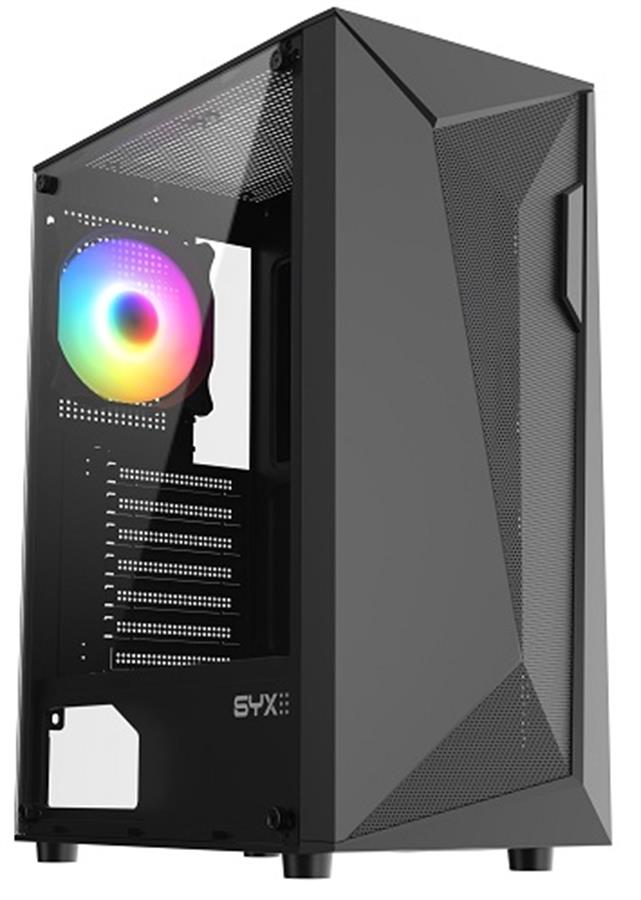GABINETE SYX GAMER EQS9 1 COOLER ARGB COLORES ATX
