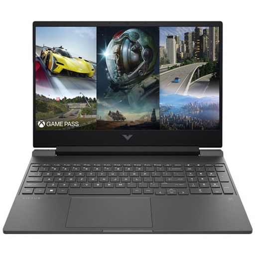 NOTEBOOK HP VICTUS 15-FB2082 GAMING / AMD RYZEN 5 8640H 4.9GHZ / 512GB SSD / 16GB DDR5 / PANTALLA 15.6 FULL HD 144HZ/ WIN11 /NVIDIA RTX 4050 6GB GDDR6 DEDICADOS / MICA SILVER / TECLADO RETROILUMINADO
