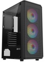 GABINETE GAMER EQS10 3 COOLERS COLORES ARGB ATX